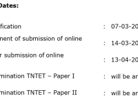 TNTET Hall Ticket 2022 Download trb.tn.nic.in Tamil Nadu TET Paper 1 & 2 Admit Card Exam Date