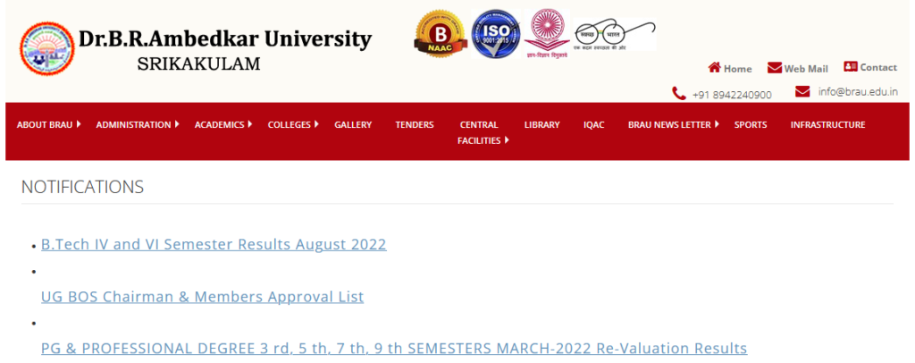 BRAU Degree 2nd & 4th Sem Results 2023 Manabadi Dr BR Ambedkar University BA/ B.Sc/ B.Com Result Date