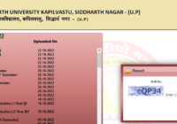 Siddharth University B.Sc 2nd & 4th Semester Result 2023 www.suksn.edu.in BSc Results Name Wise Date
